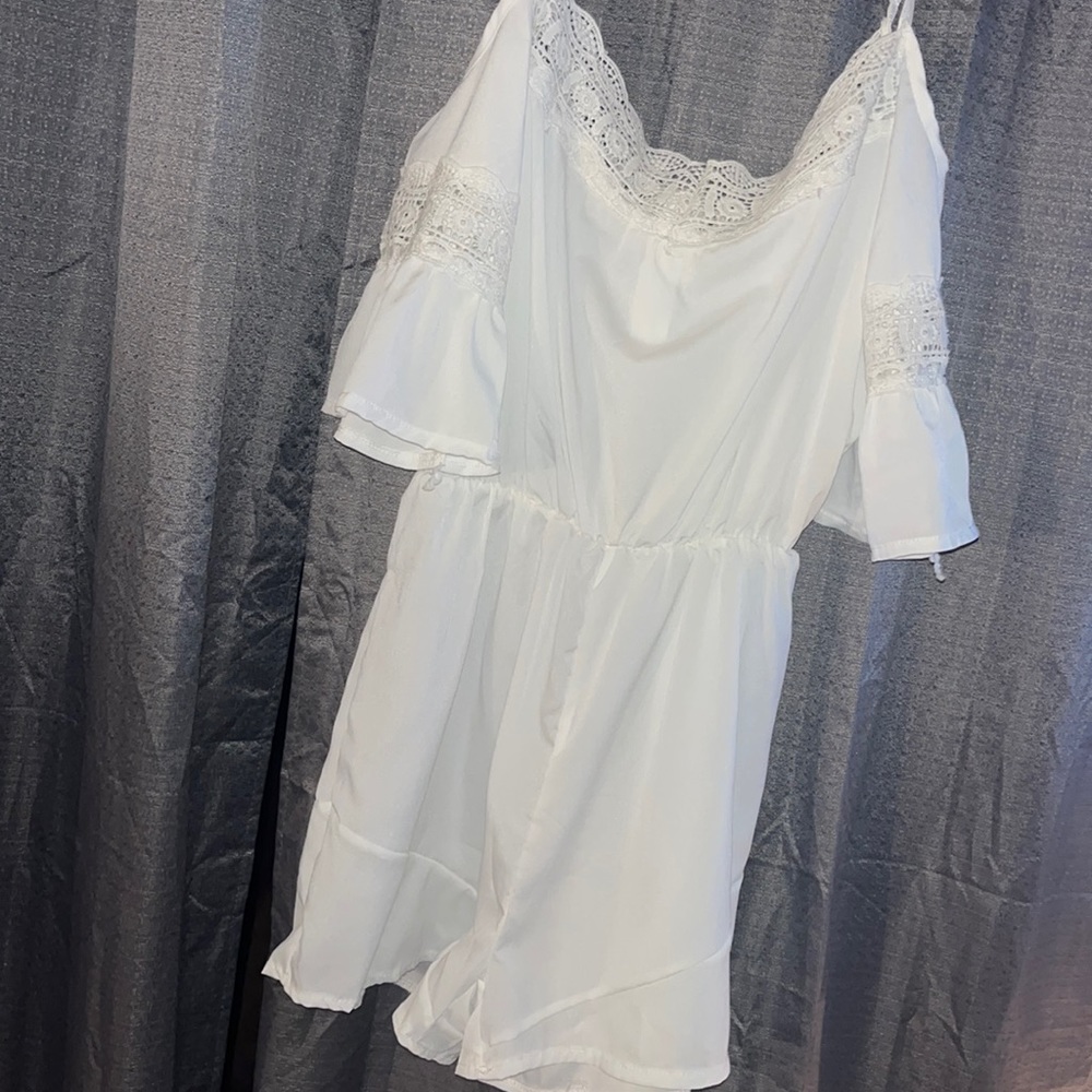 White short romper